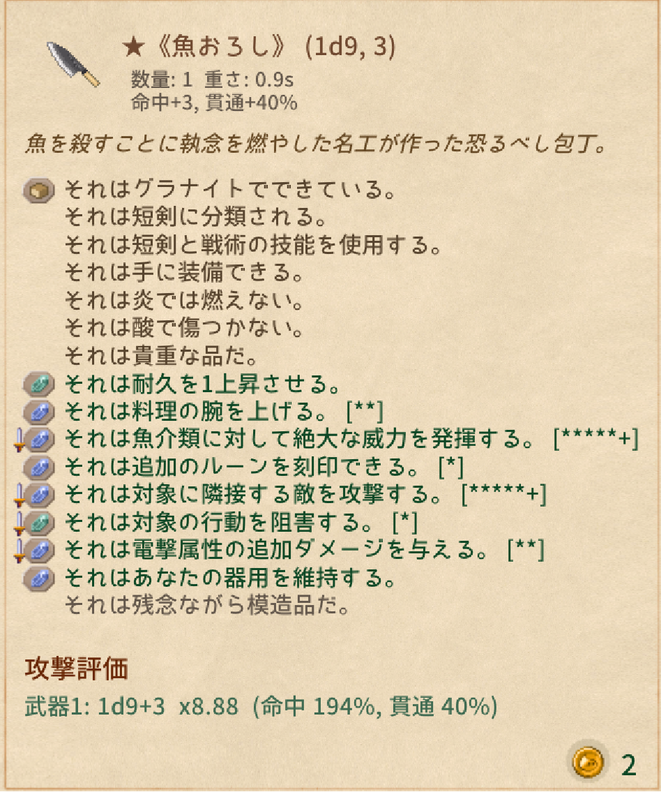Elin 魚おろし(模造品)
